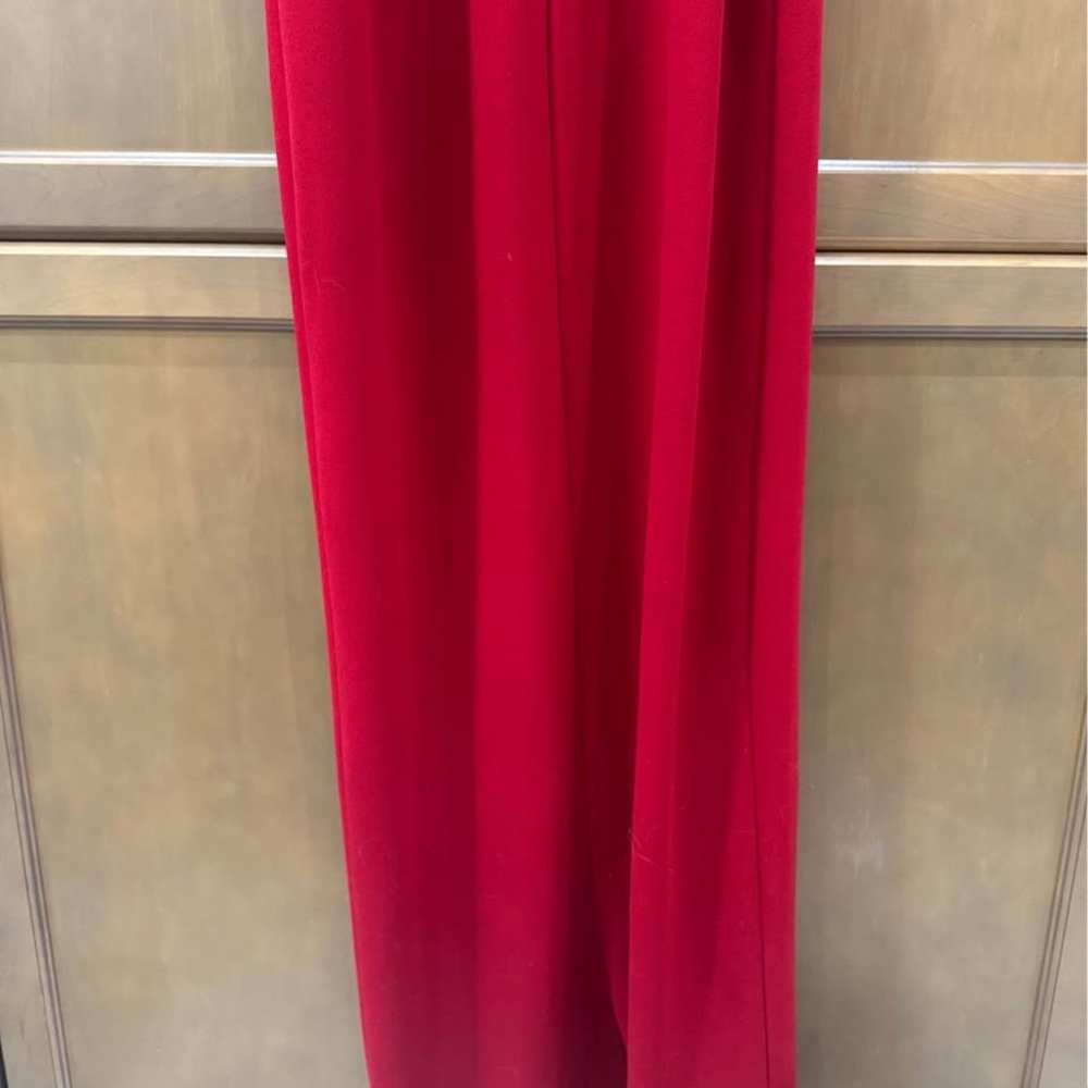 Windsor Red One-Shoulder Bow Gown - Picture 4 of 5